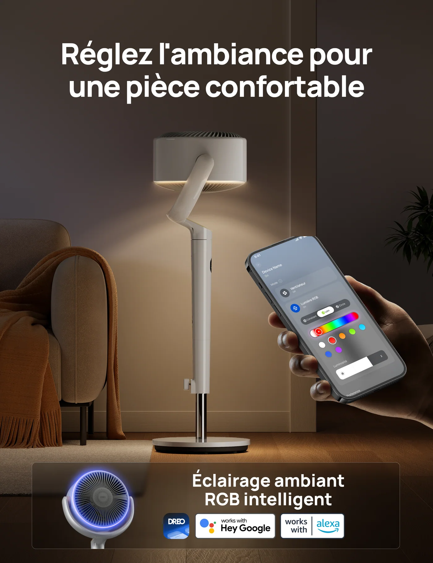Ventilateur Pivotant Intelligent Dreo TurboPoly™ 508S – L’Air, enfin réinventé.