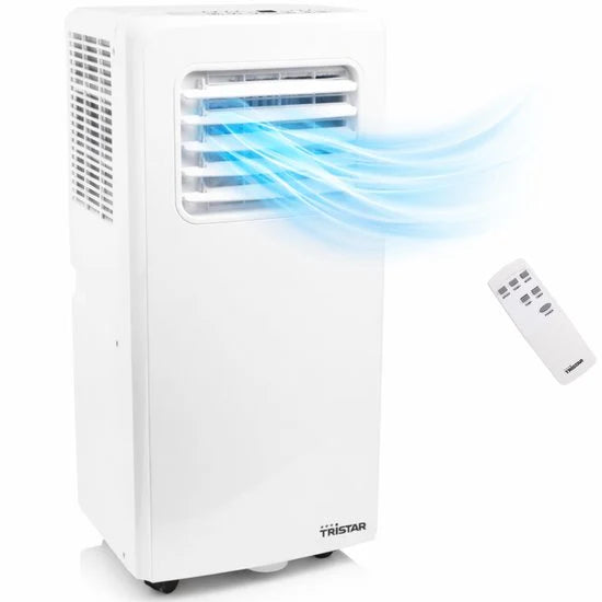 Climatiseur mobile Tristar AC-5529 9 000 BTU – Climatiseur,déshumidificateur 3-en-1 – Pour des pièces jusqu'à 34 m² – Minuterie – Blanc