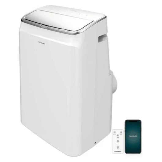 Climatiseur portable Cecotec connecté de 14 000 BTU avec pompe à chaleur et contrôle WiFi