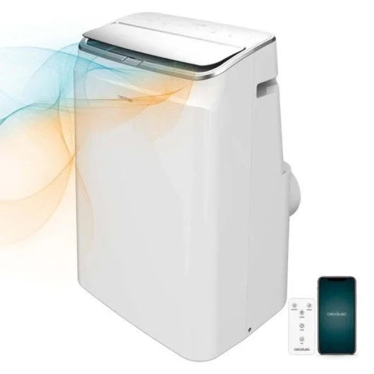 Climatiseur portable Cecotec connecté de 14 000 BTU avec pompe à chaleur et contrôle WiFi