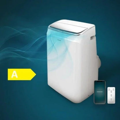 Climatiseur portable Cecotec connecté de 14 000 BTU avec pompe à chaleur et contrôle WiFi