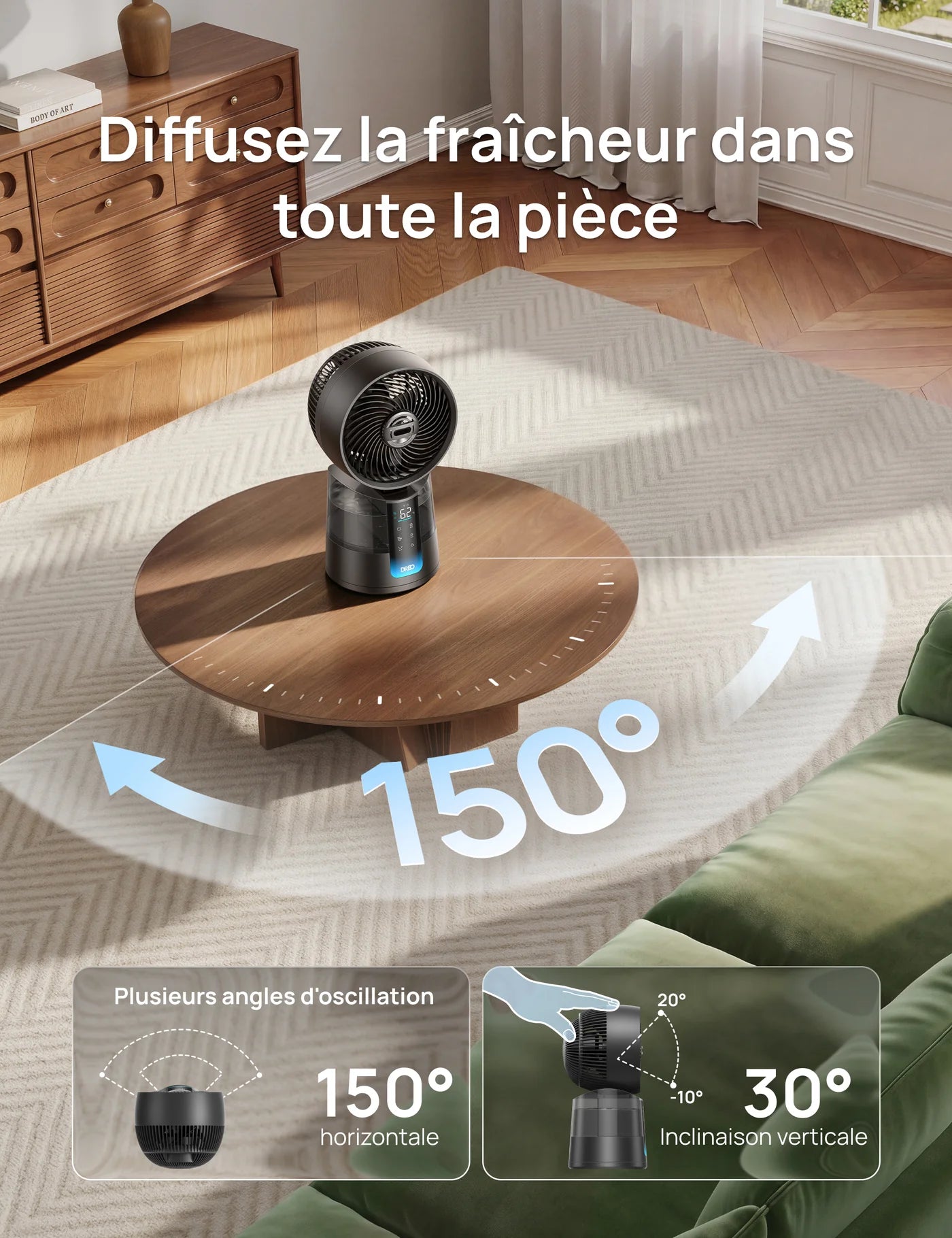 Ventilateur brumisateur TurboCool™ 516S